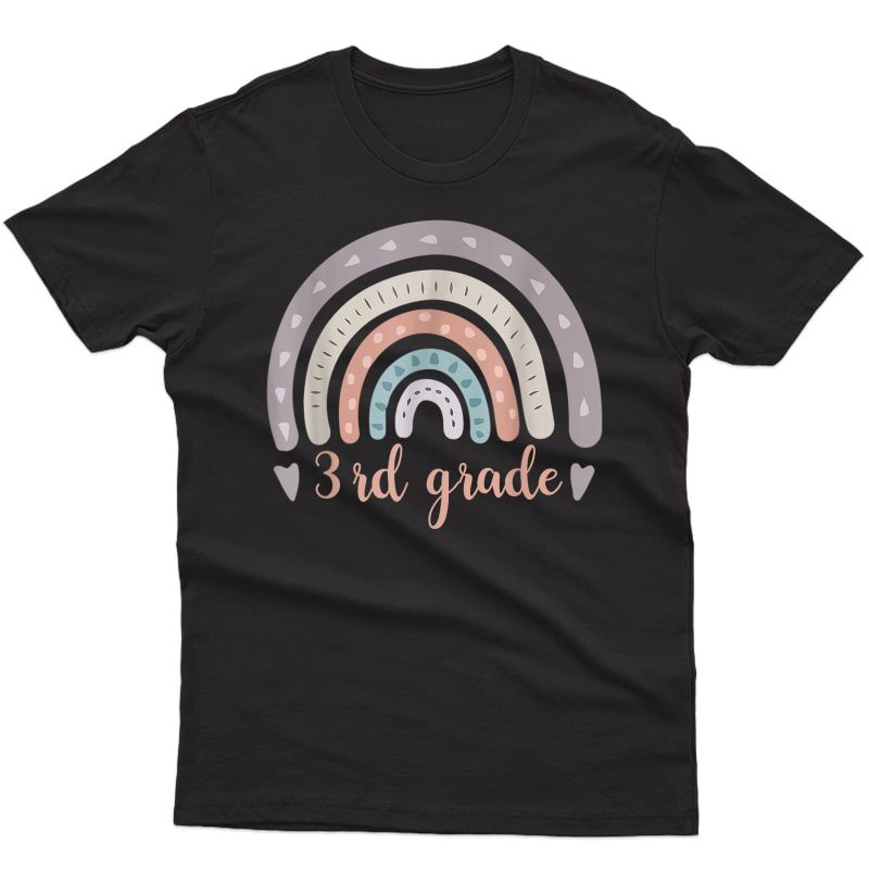 3rd Grade Tea Funny Rainbow Lover Back To School Gift T-shirt