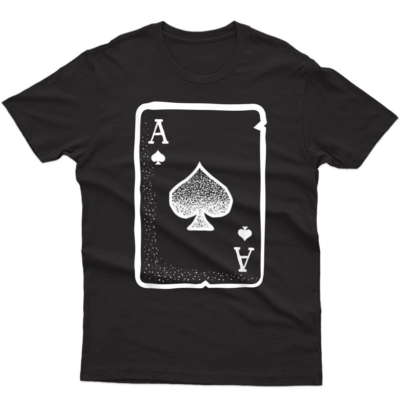 Ace Of Spades Poker Playing Card Halloween Costume T-shirt