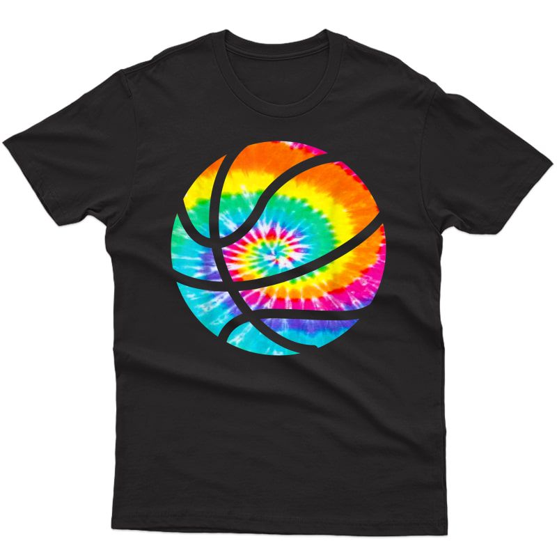 Basketball Tie Dye Shirt - Rainbow Trippy Hippie T T-shirt