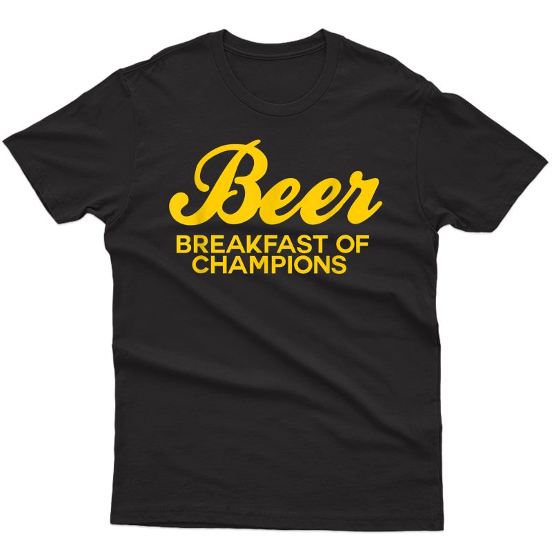 Beer Breakfast Of Champions T-shirt Vintage Inspired Funny T-shirt