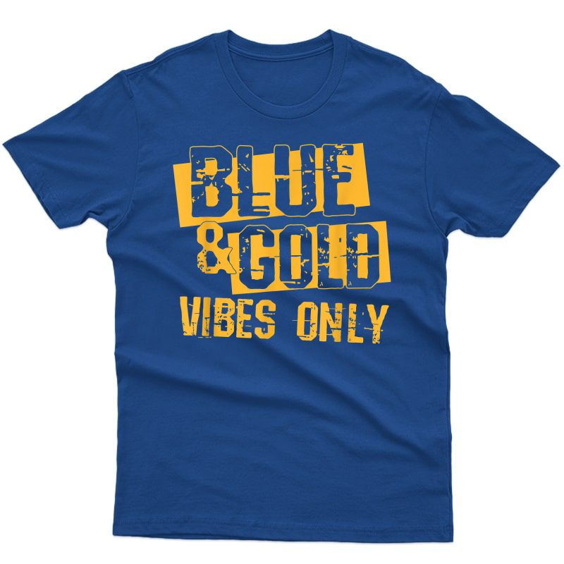 Blue And Gold Game Day Group Shirt For High School Football T-shirt