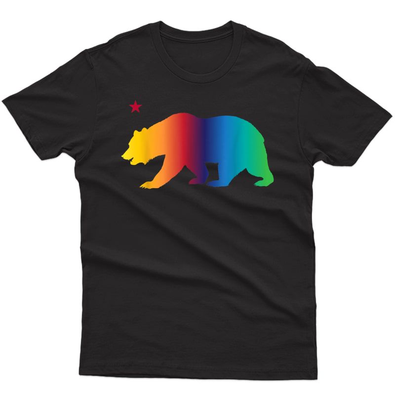 California Bear Pride Love Equality Lgbt Rainbow Shirt