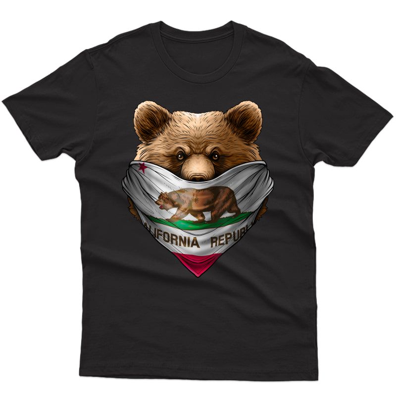 California Republic T Shirt California Bear Bandana Shirt