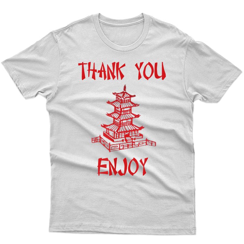 Chinese Take Out Thank You Enjoy Halloween 2020 Costume T-shirt
