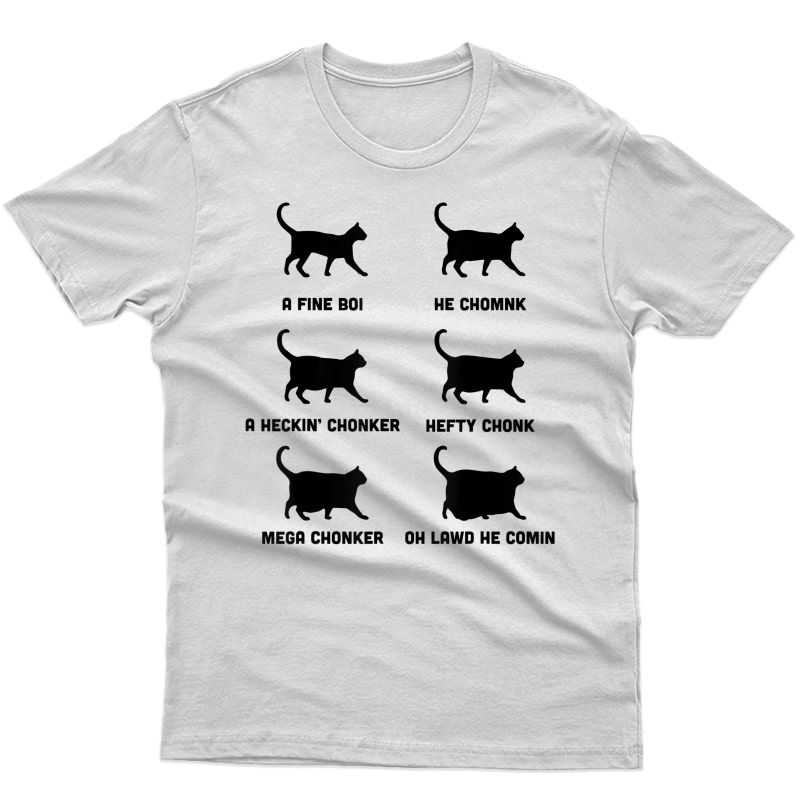 Chonk Cat Chart T-shirt