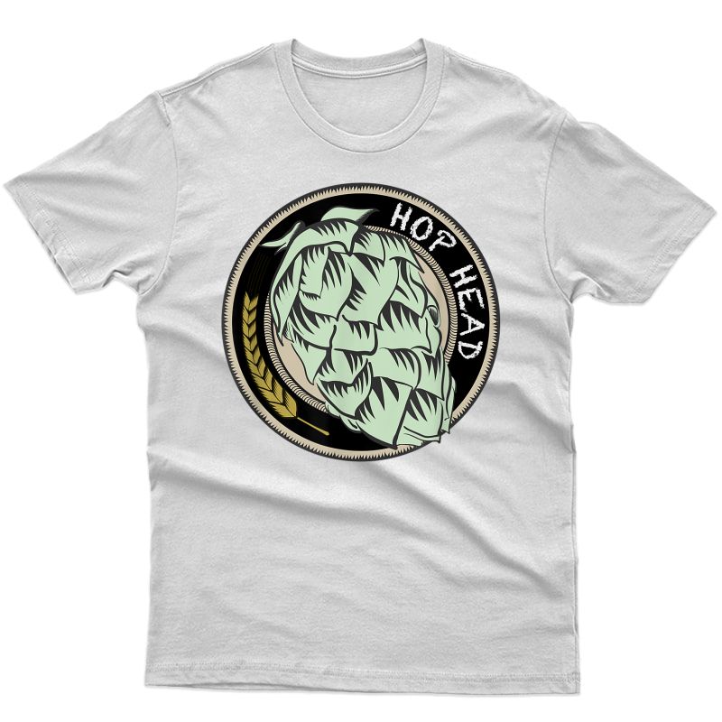 Cool Ipa Craft Beer Snob Novelty Hop Logo Print Brewing Logo T-shirt