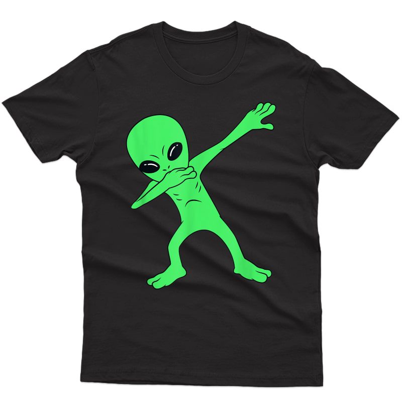 Dabbing Alien Halloween Funny Dab Girl T-shirt