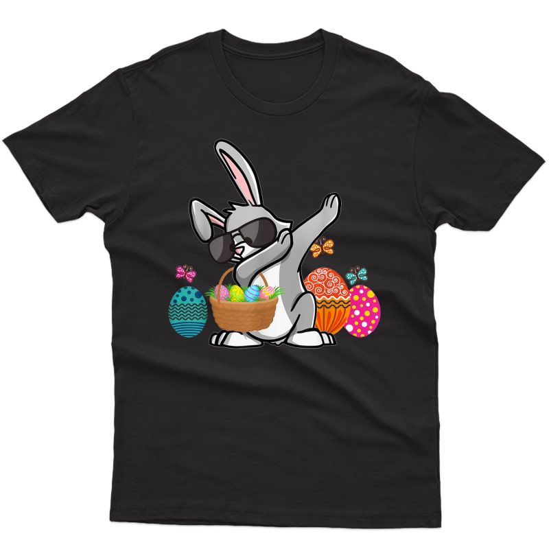 Dabbing Easter Bunny Shirt - Easter Bunny Dab Tshirt Gift