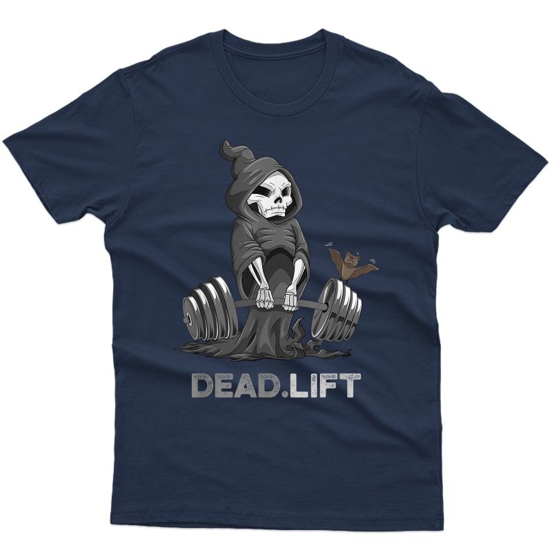 Death Deadlift Shirt Bodybuilder Powerlifting Funny Gym T-shirt
