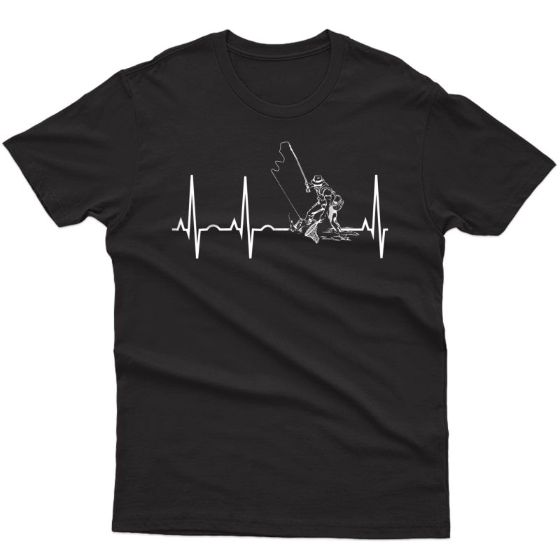 Fishing Heartbeat T-shirt - Best Gift Shirt For Fisherman
