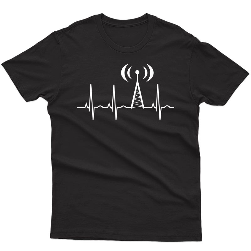 Ham Radio Gifts For Dad Ham Radio Operator Heartbeat Shirt
