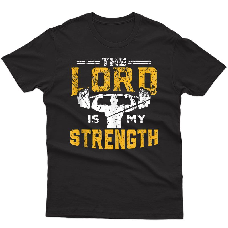 Jesus Workout The Lord Is My Strength Christian Gym Tank Top Shirts