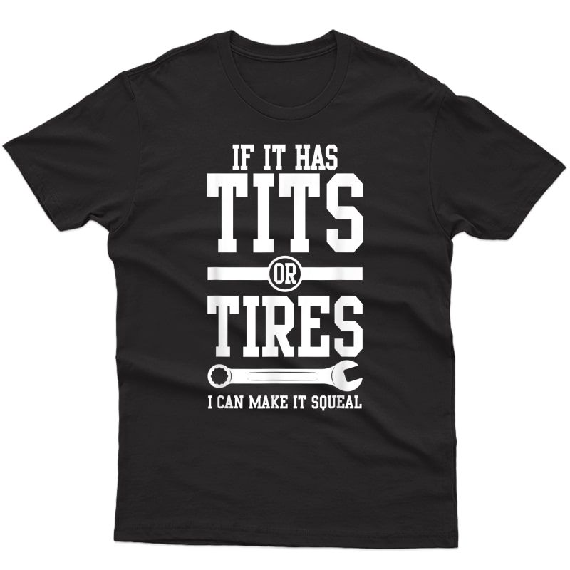Mechanic If It Has Tits Or Tires I Can Make It Squeal Gift T-shirt