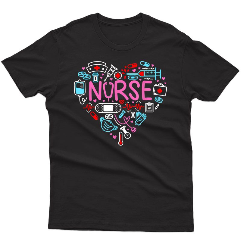 Nurse Love Nursing Student Rn Life Thank You Gifts For T-shirt