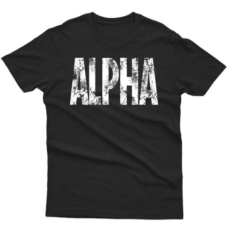 Original Alpha Gym T Shirt Workout Bodybuilding Lifting Gift Tank Top