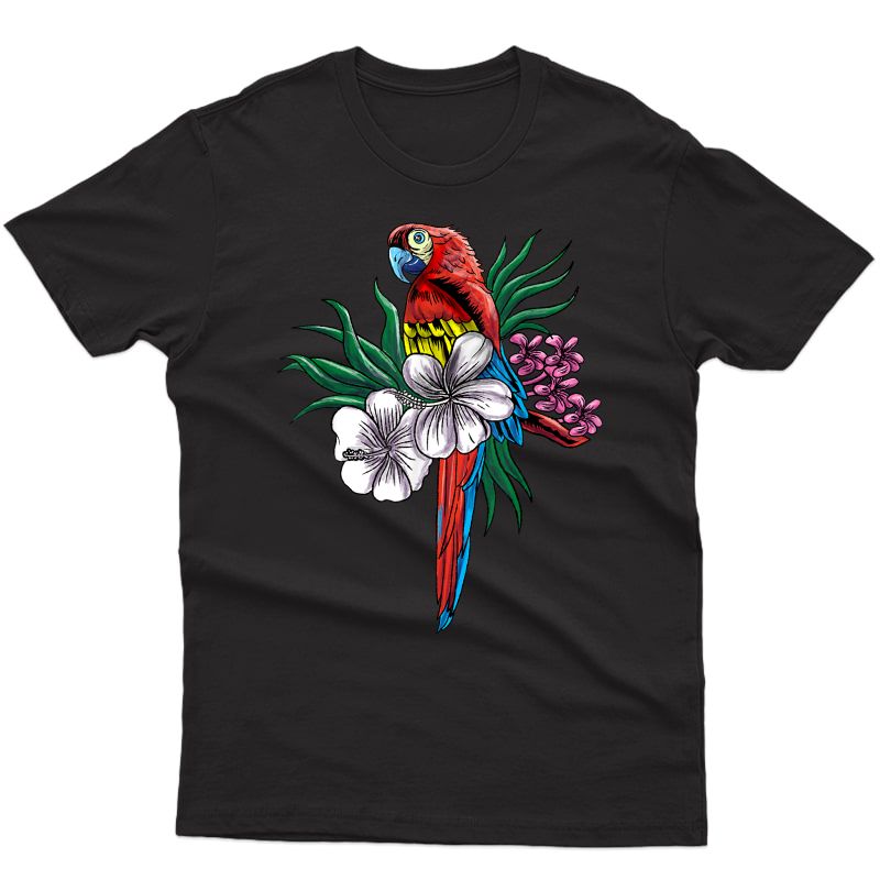 Parrot Funny Tropical Bird Cool Jungle Animal Gift Idea T-shirt