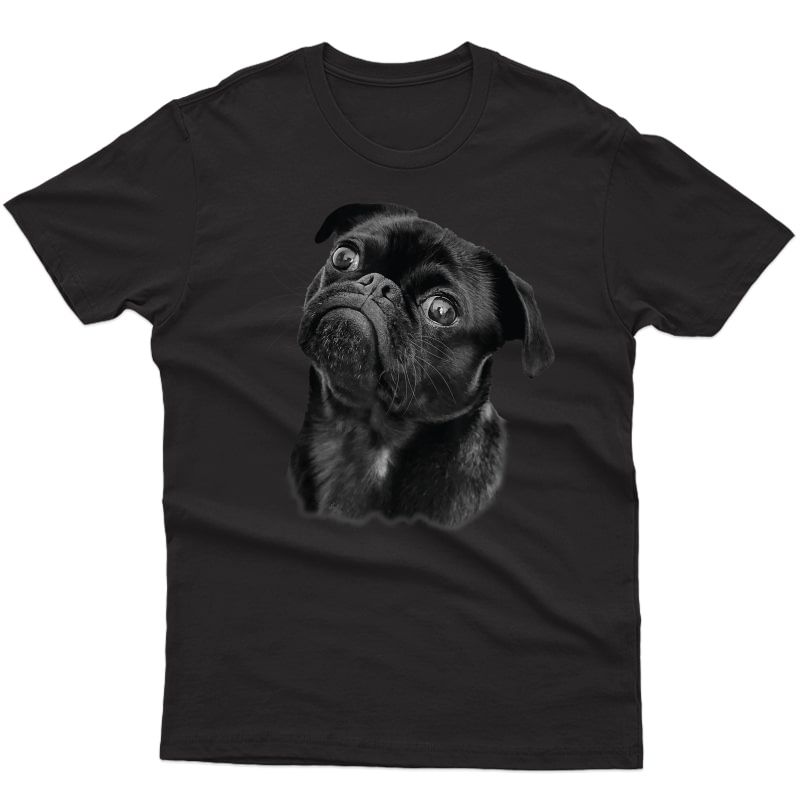 Pug Shirt For Dog Mom Dad Gift Idea Funny Cute Black Pug T-shirt