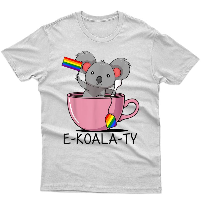 Rainbow Flag Koala Pun - Cute Gay Pride Lgbt T-shirt