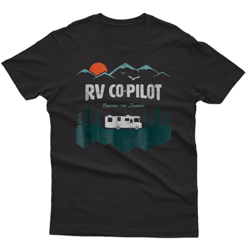 Rv Co-pilot Camping Shirt Motorhome Travel Vacation Gift