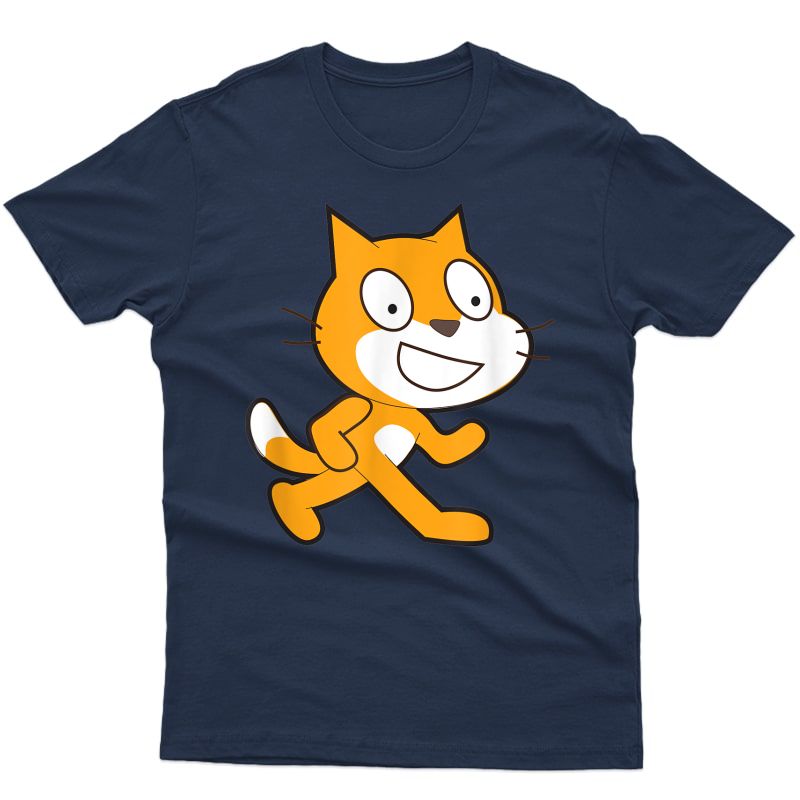 Scratch Programming Language Mascot Cat T-shirt