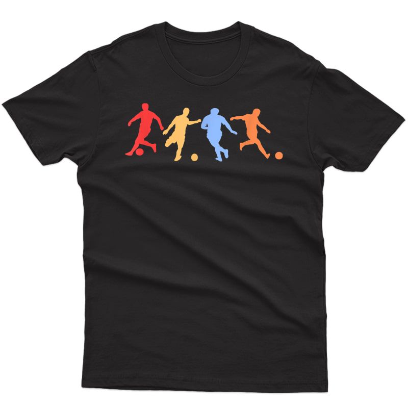 Soccer Gifts - Retro Vintage Colors Soccer Players T-shirt