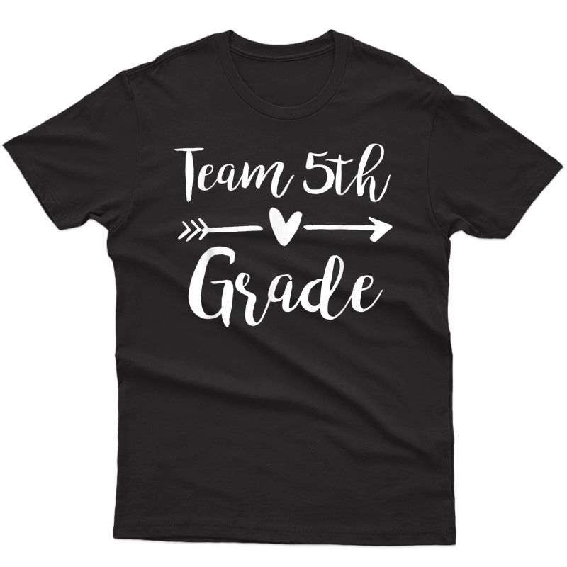 Team 5th Fifth Grade Cute Tea Shirt