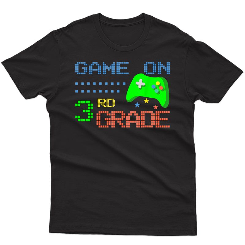 Third Grade Shirt Girl Gaming 3rd Back To School Gamer