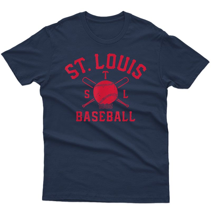 Vintage St. Louis Baseball Stl Gameday Novelty Cardinal Gift T-shirt