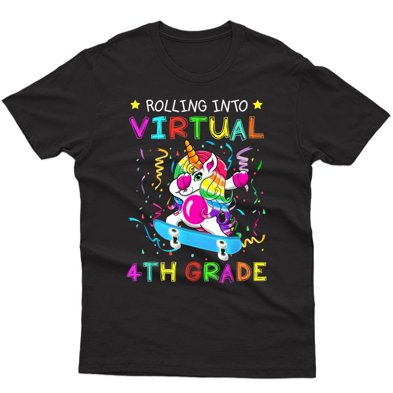 Virtual 4th Grade Back To School Online Teaching Tea T-shirt