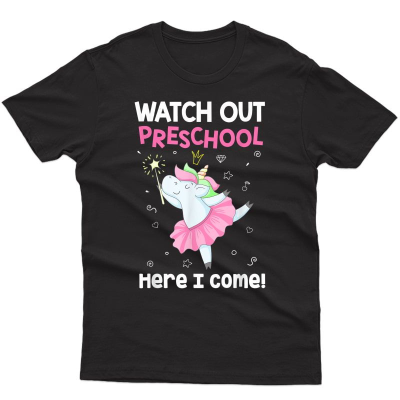 Watch Out Preschool Here I Come School Tea Student T-shirt