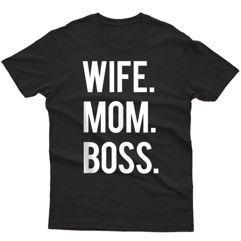 Wife Mom Boss Funny Workout Gym Motivational Gift Tank Top Shirts
