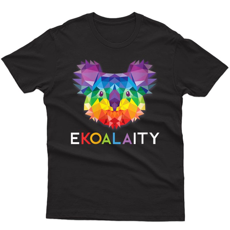  Ekoalaity Cute Koala Rainbow Flag Gay Pride Month Gift T-shirt