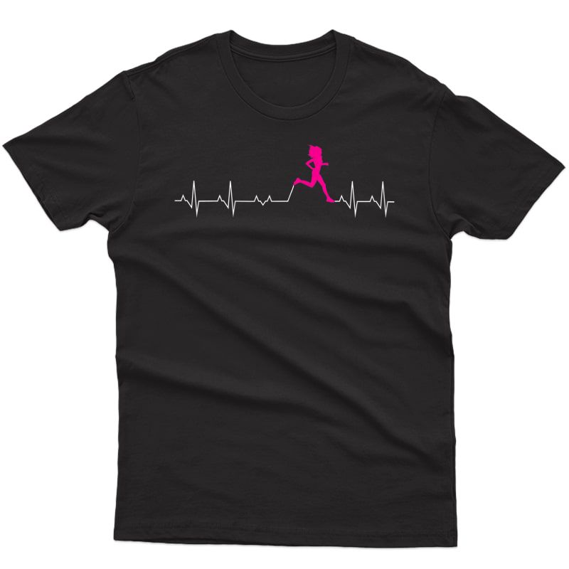  Runners Heartbeat Running Heartbeat Funny T-shirt For 