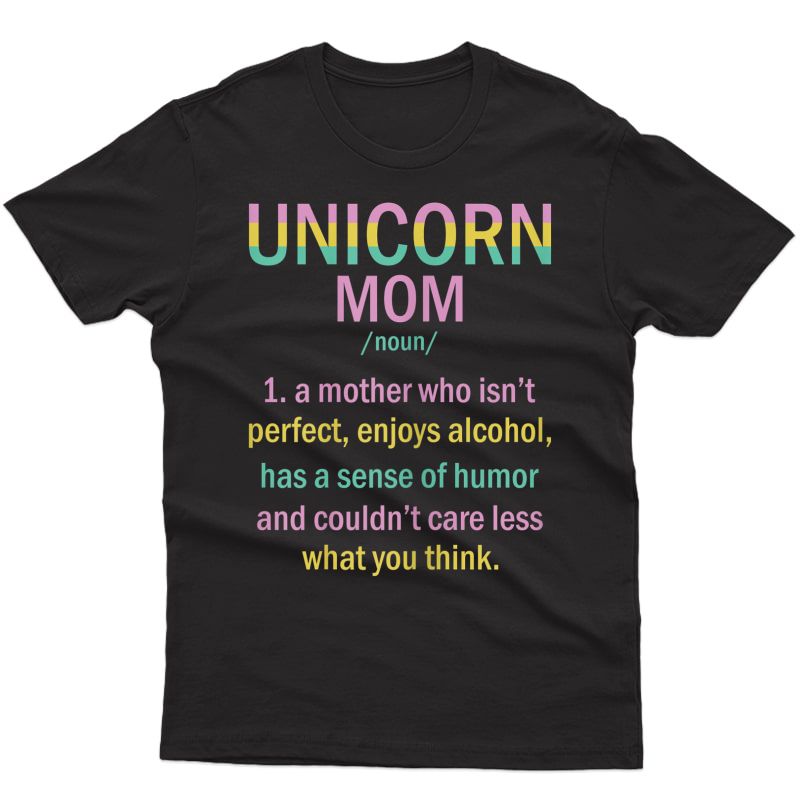  Unicorn Mom Noun Gift Idea Christmas Birthday Lover T-shirt