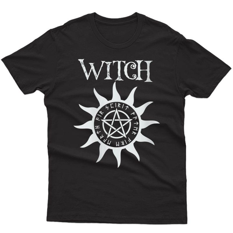  Witch Pentacle Pagan Wiccan Halloween Graphic T-shirt